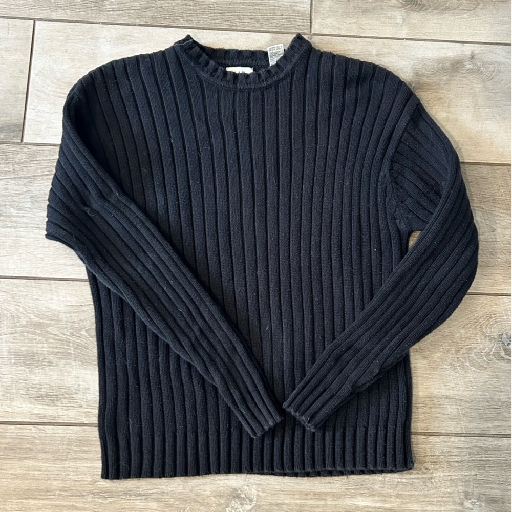 VINTAGE GAP Women’s Black Sweater.  Size M. 100% Cotton